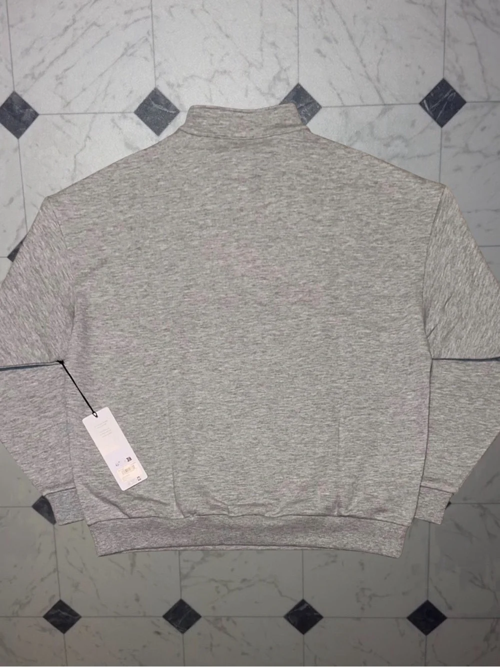 Alo Accolade Quarter Zip Heather Grey Fleece Pullover Women’s NWT Size M